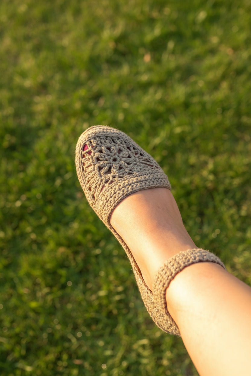 Handmade Cotton Yarn Espadrille Sandals