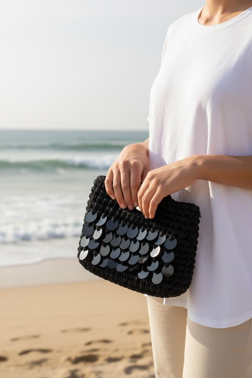 Crochet clutch