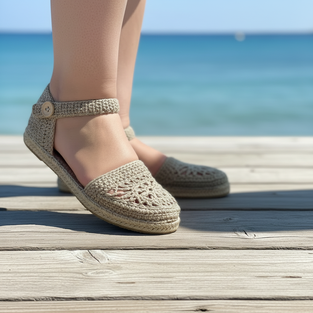 Crochet Espadrilles - No Pants Boardwalk